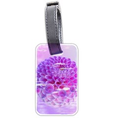 Dahlia Blossom Bloom Dahlias Fall Luggage Tag (two Sides) by danenraven