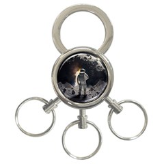 Astronaut Space Walk 3-ring Key Chain by danenraven