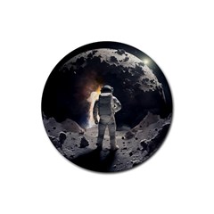 Astronaut Space Walk Rubber Round Coaster (4 Pack) by danenraven