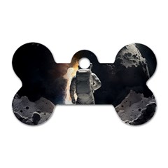 Astronaut Space Walk Dog Tag Bone (two Sides) by danenraven