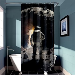 Astronaut Space Walk Shower Curtain 36  X 72  (stall)  by danenraven