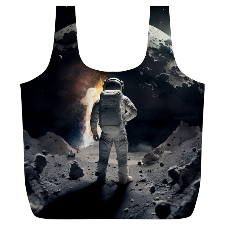 Astronaut Space Walk Full Print Recycle Bag (XL)