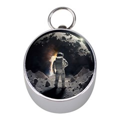 Astronaut Space Walk Mini Silver Compasses by danenraven