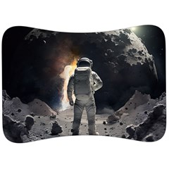 Astronaut Space Walk Velour Seat Head Rest Cushion by danenraven