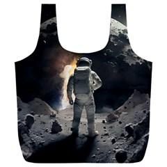 Astronaut Space Walk Full Print Recycle Bag (xxl) by danenraven