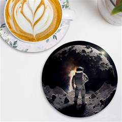 Astronaut Space Walk Uv Print Round Tile Coaster by danenraven