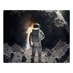 Astronaut Space Walk Premium Plush Fleece Blanket (large) by danenraven