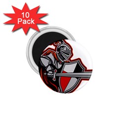 Knight Shield Sword Shield Fictional Character 1 75  Magnets (10 Pack)  by danenraven