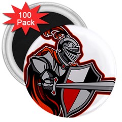 Knight Shield Sword Shield Fictional Character 3  Magnets (100 Pack) by danenraven