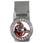 Knight Shield Sword Shield Fictional Character Money Clips (CZ)  Front