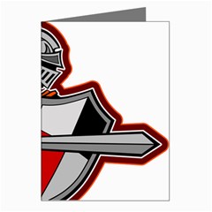 Knight Shield Sword Shield Fictional Character Greeting Cards (pkg Of 8) by danenraven