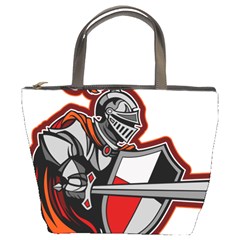 Knight Shield Sword Shield Fictional Character Bucket Bag by danenraven