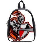 Knight Shield Sword Shield Fictional Character School Bag (Small) Front