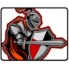 Knight Shield Sword Shield Fictional Character Two Sides Fleece Blanket (medium) by danenraven