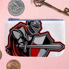 Knight Shield Sword Shield Fictional Character Large Coin Purse by danenraven