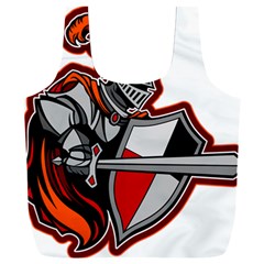 Knight Shield Sword Shield Fictional Character Full Print Recycle Bag (xxl) by danenraven