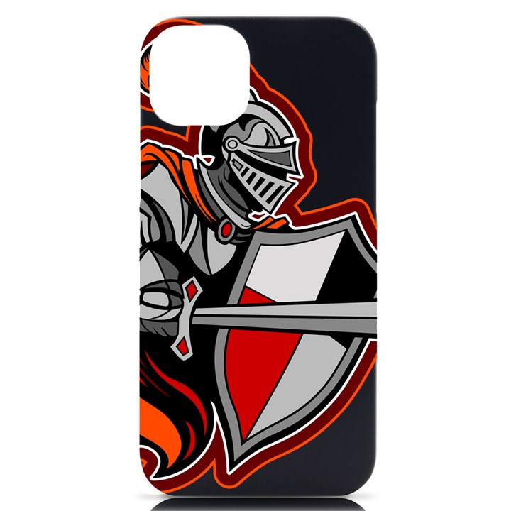 Knight Shield Sword Shield Fictional Character iPhone 14 Plus Black UV Print Case