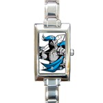 Sword Knight Fictional Character Legionary Warrior Rectangle Italian Charm Watch Front