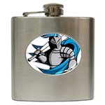 Sword Knight Fictional Character Legionary Warrior Hip Flask (6 oz) Front