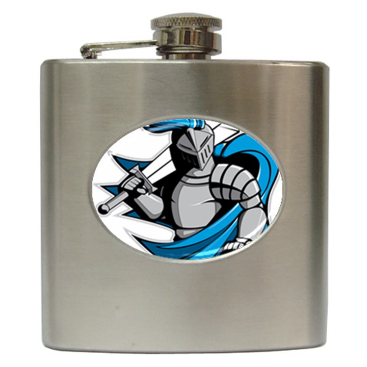 Sword Knight Fictional Character Legionary Warrior Hip Flask (6 oz)