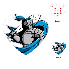 Sword Knight Fictional Character Legionary Warrior Playing Cards Single Design (heart) by danenraven