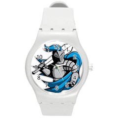 Sword Knight Fictional Character Legionary Warrior Round Plastic Sport Watch (m) by danenraven