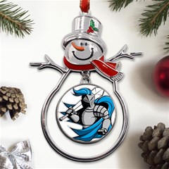 Sword Knight Fictional Character Legionary Warrior Metal Snowman Ornament