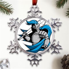 Sword Knight Fictional Character Legionary Warrior Metal Large Snowflake Ornament by danenraven