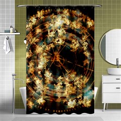 Science Fiction Background Fantasy Shower Curtain 48  X 72  (small)  by danenraven