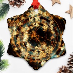 Science Fiction Background Fantasy Snowflake Ornament (two Sides) by danenraven