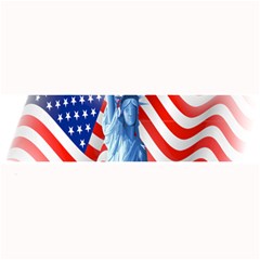 Statue Of Liberty And Usa Flag Art Large Bar Mat by danenraven