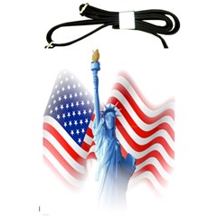 Statue Of Liberty And Usa Flag Art Shoulder Sling Bag