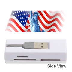 Statue Of Liberty And Usa Flag Art Memory Card Reader (stick)