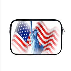 Statue Of Liberty And Usa Flag Art Apple Macbook Pro 15  Zipper Case by danenraven