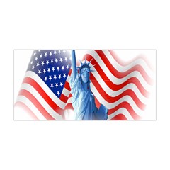 Statue Of Liberty And Usa Flag Art Yoga Headband by danenraven