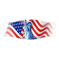 Statue Of Liberty And Usa Flag Art Stretchable Headband by danenraven