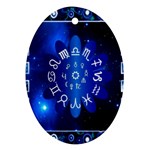 Astrology Horoscopes Constellation Ornament (Oval) Front