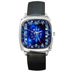 Astrology Horoscopes Constellation Square Metal Watch by danenraven