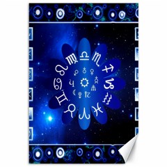 Astrology Horoscopes Constellation Canvas 12  X 18  by danenraven