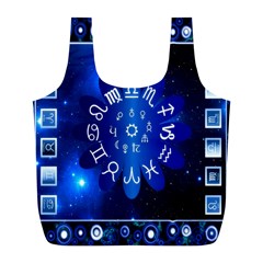 Astrology Horoscopes Constellation Full Print Recycle Bag (l) by danenraven