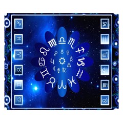 Astrology Horoscopes Constellation Two Sides Premium Plush Fleece Blanket (small) by danenraven