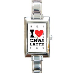 I Love Chai Latte Rectangle Italian Charm Watch by ilovewhateva