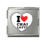 I love chai latte Mega Link Heart Italian Charm (18mm) Front