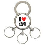 I love chai latte 3-Ring Key Chain Front