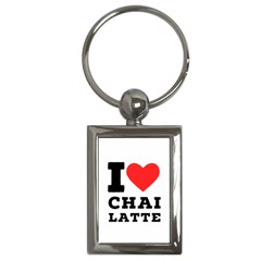 I Love Chai Latte Key Chain (rectangle) by ilovewhateva