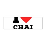 I love chai latte Sticker (Bumper) Front