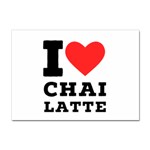 I love chai latte Sticker A4 (10 pack) Front