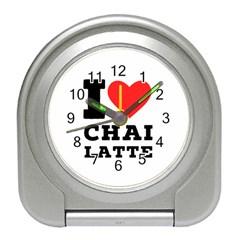 I Love Chai Latte Travel Alarm Clock by ilovewhateva