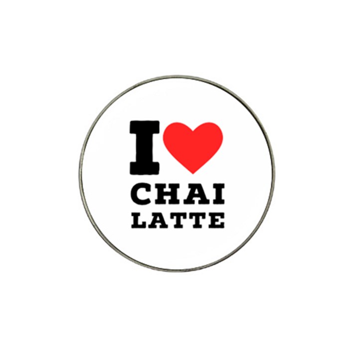 I love chai latte Hat Clip Ball Marker