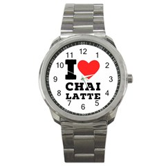 I Love Chai Latte Sport Metal Watch by ilovewhateva